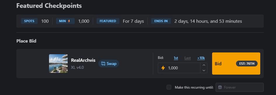 I will pay the bid, As long as I can,